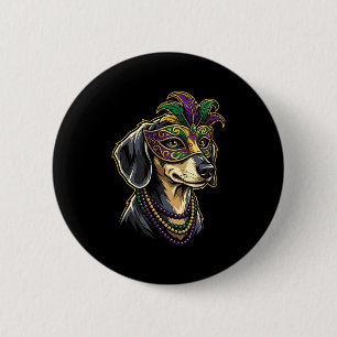 Badge Rond 5 Cm Costume de bouffon de mardi gras Doxie carnaval dé