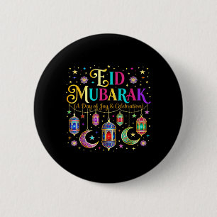 Badge Rond 5 Cm Costume de célébration musulmane Eid Mubarak pour
