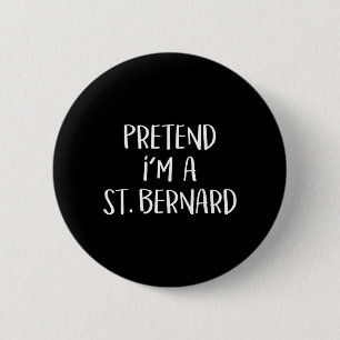 Badge Rond 5 Cm Costume de chien St Bernard drôle pour Halloween