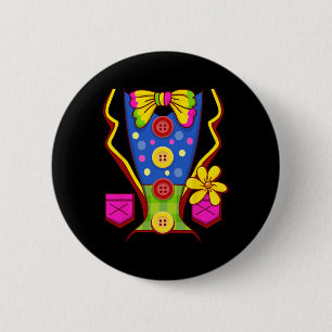 Badge Rond 5 Cm Costume de clown pour enfants Hommes Femmes - tenu
