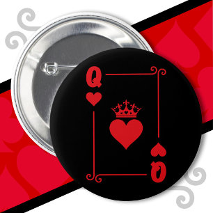 Badge Rond 5 Cm Costume de couple King Queen Correspondant Reine d