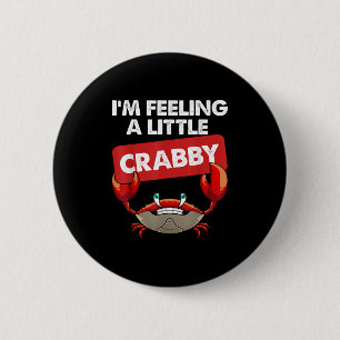 Badge Rond 5 Cm Costume De Crabe Drôle Pour Hommes Femmes Crabe Ma