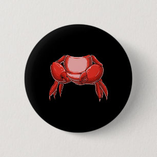 Badge Rond 5 Cm Costume De Crabe Sans Tête Amoureux De Crabe De Pê