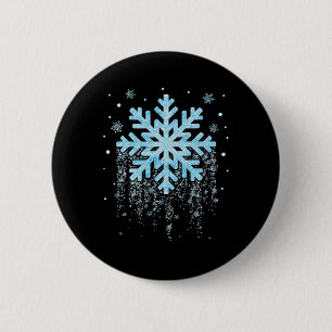 Badge Rond 5 Cm Costume de flocon de neige Hiver Matching Mens K
