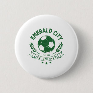 Badge Rond 5 Cm Costume de footbyll de la ville émeraude de Wizard