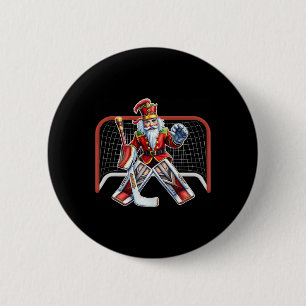 Badge Rond 5 Cm Costume de gardien de but de hockey sur glace de N