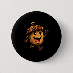Badge Rond 5 Cm Costume de gland heureux