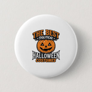 Badge Rond 5 Cm Costume de Halloween politique Citrouille Vintage