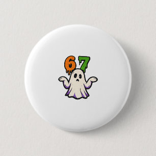 Badge Rond 5 Cm Costume de Halloween Scp 67 Mignon Fantôme Mème Si