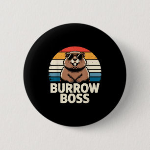 Badge Rond 5 Cm Costume de la journée du marmotte de Punxy Phils l