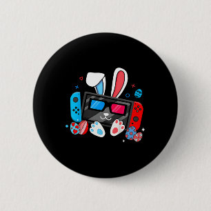 Badge Rond 5 Cm Costume de lapin de jeu vidéo pour garçons pour le