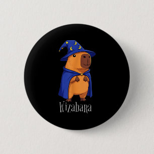 Badge Rond 5 Cm Costume de magicien capybara drôle Graphique Enfan
