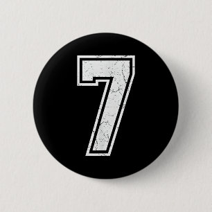 Badge Rond 5 Cm Costume de mème assorti numéro 7 67 Hommes Femmes