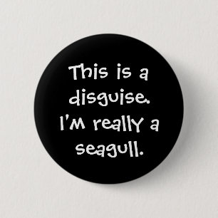 Badge Rond 5 Cm Costume de mouette