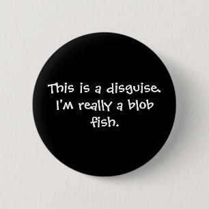 Badge Rond 5 Cm Costume de poissons de goutte