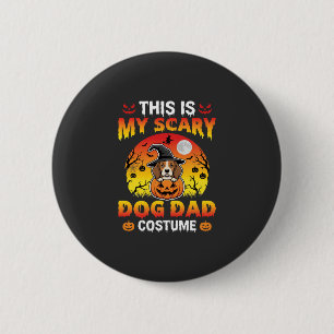 Badge Rond 5 Cm Costume de sorcière Beagle drôle de papa chien d'H