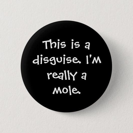 Badge Rond 5 Cm Costume de taupe (Devant)