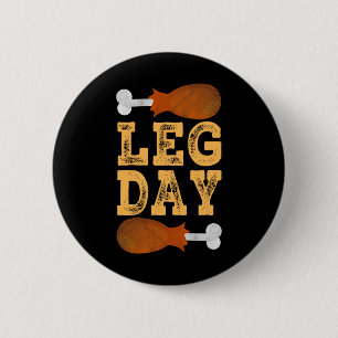 Badge Rond 5 Cm Costume de Thanksgiving Jour de jambes Gym Pèlerin