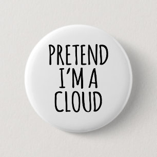 Badge Rond 5 Cm Costume d'Halloween amusant - Cloud Cadeau Sky Hig