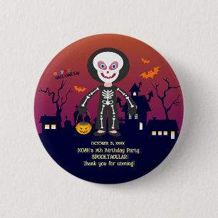 Badge Rond 5 Cm Costume d'Halloween garçon fête d'anniversaire