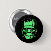 Badge Rond 5 Cm Costume d'Halloween monstre Frankenstein (Devant & derrière)