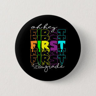 Badge Rond 5 Cm Costume d'Halloween Oh Hey Enseignants de première