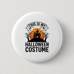 Badge Rond 5 Cm Costume drôle d'Halloween Maison hantée Vintage Sh