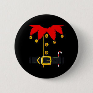 Badge Rond 5 Cm Costume Elfe Noël Fun Noël Fête