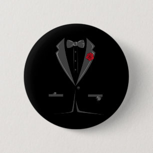 Badge Rond 5 Cm Costume Et Cravate Tuxedo Bowtie Costume Halloween