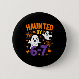 Badge Rond 5 Cm Costume Halloween Prof de Maths Fantôme Hanté 67 M