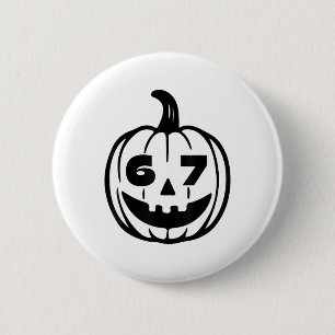 Badge Rond 5 Cm Costume Halloween Six Seven pour les étudiants et