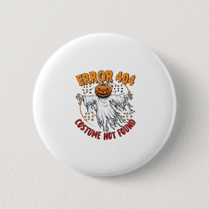 Badge Rond 5 Cm Costume Non Trouvé Halloween Citrouille Fantôme_1