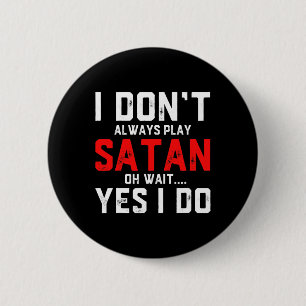 Badge Rond 5 Cm Costume Satan Diable Costume Halloween Satan