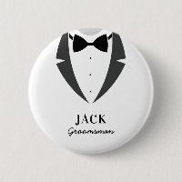 Costume toiletteur meilleur homme 6 cm ronde badge