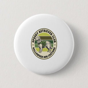 Badge Rond 5 Cm Costume vintage Halloween Golden Retriever Badge_1
