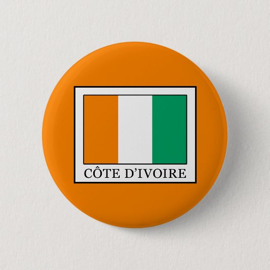 Badge Rond 5 Cm Côte d'Ivoire (Devant)