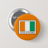Badge Rond 5 Cm Côte d'Ivoire (Devant & derrière)