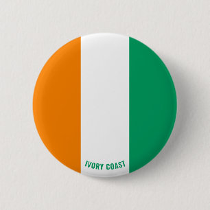Badge Rond 5 Cm Côte d'Ivoire Drapeau charmant patriotique