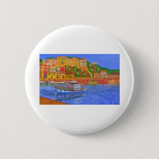 Badge Rond 5 Cm Côte grecque (Devant)