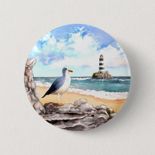 Badge Rond 5 Cm Côte sud