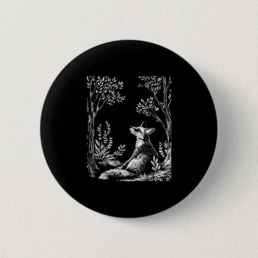 Badge Rond 5 Cm Cottagecore Forestcore Goblincore Forest Woodland (Devant)