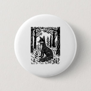 Badge Rond 5 Cm Cottagecore Forestcore Goblincore Forêt Boisée