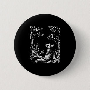Badge Rond 5 Cm Cottagecore Forestcore Goblincore Forêt Boisée