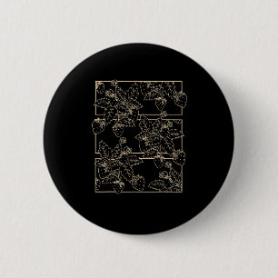 Badge Rond 5 Cm Cottagecore Goblincore Esthétique Fraises