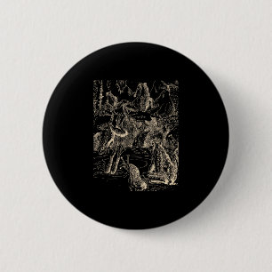 Badge Rond 5 Cm Cottagecore Goblincore Étang Escargot Nage Grenoui