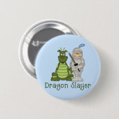 Badge Rond 5 Cm Couche de dragon (Devant & derrière)