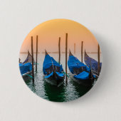 Badge Rond 5 Cm Coucher de soleil à Venise (Devant)