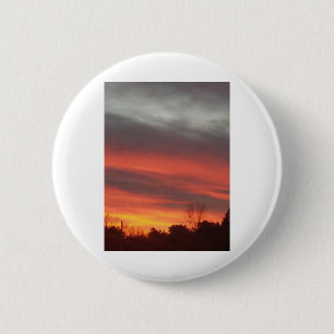 Badge Rond 5 Cm Coucher de soleil de Nouvelle-Angleterre