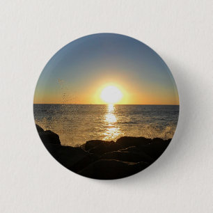 Badge Rond 5 Cm Coucher de soleil de Venice Beach