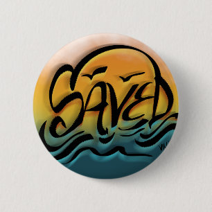 Badge Rond 5 Cm Coucher de soleil enregistré Faith Street Art Styl